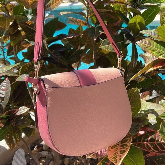Coach Georgie Saddle Bag In Colorblock - Picture 8 of 16